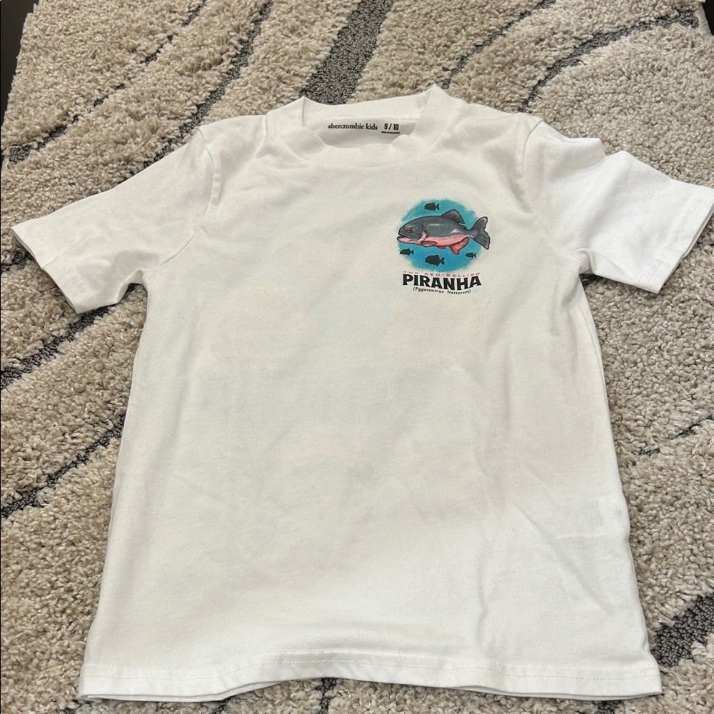 Abercrombie Kids White Piranha Tee